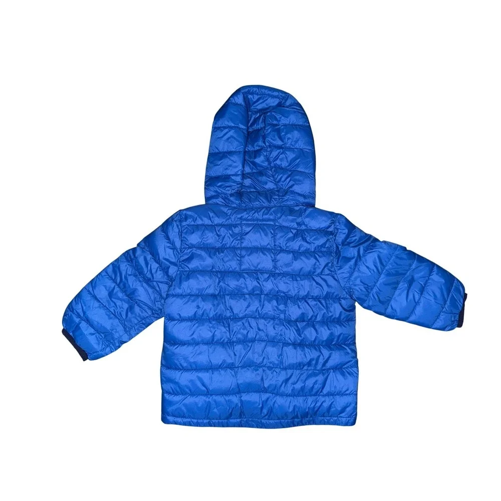 Baby‎ Gap Blue PrimaLoft Lightweight Puffer Jacket Hooded Coat 18-24 Months M2